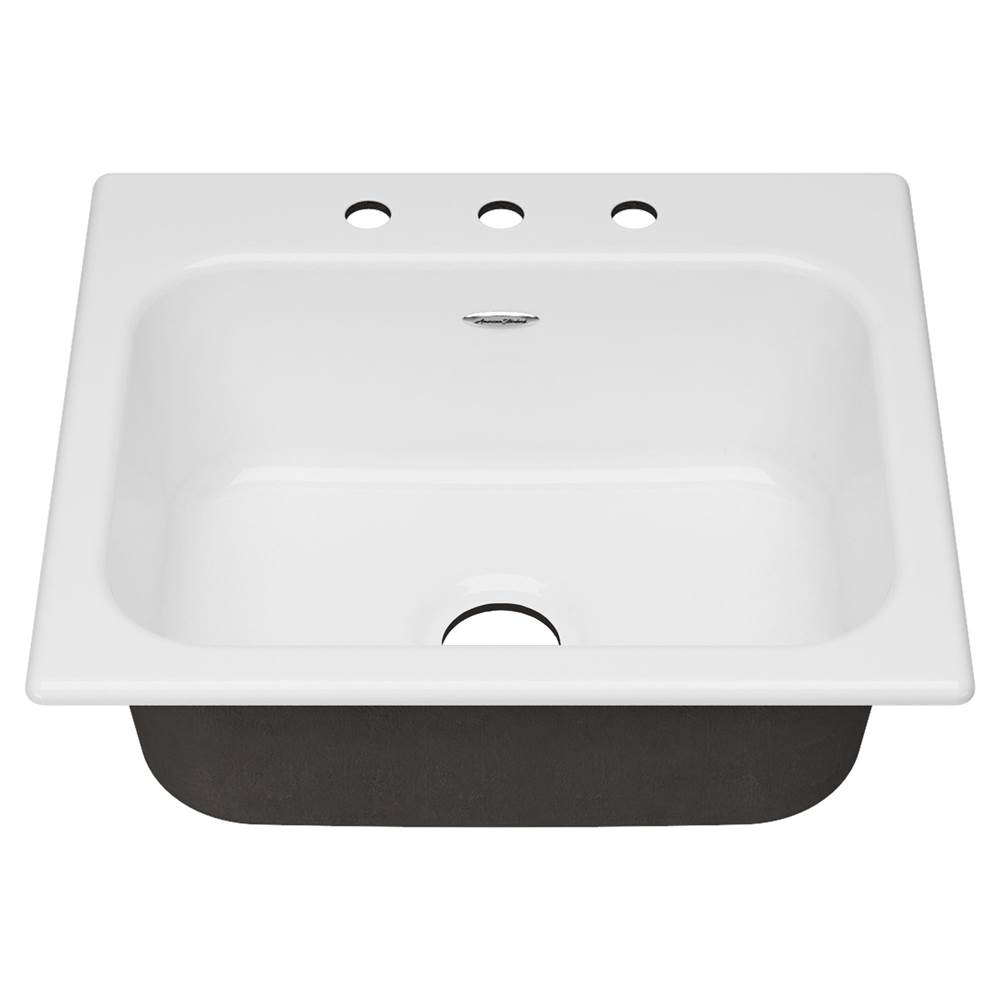 American Standard Drop In Double Bowl Sink Kitchen Sinks item 77SB25223.308
