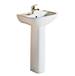 Barclay - 3-121WH - Complete Pedestal Bathroom Sinks