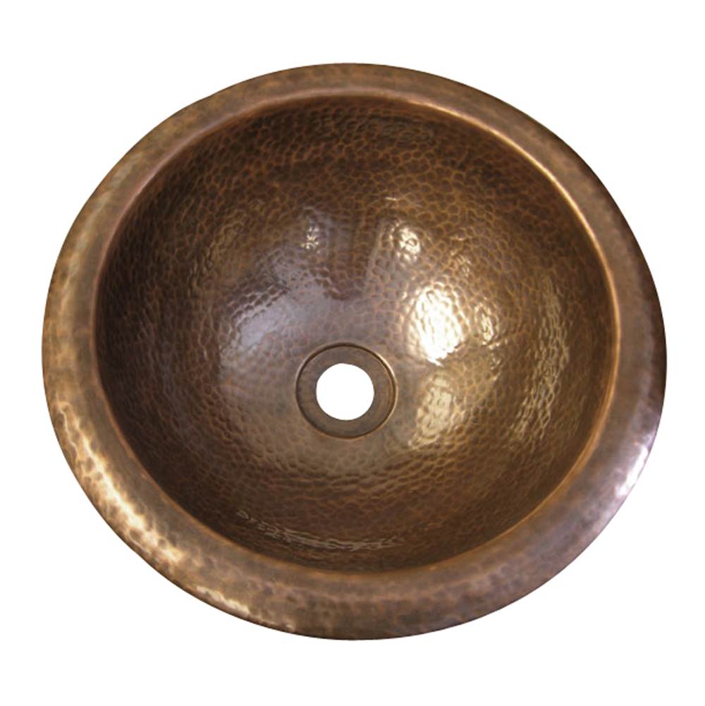 Algor Plumbing and Heating SupplyBarclayAldo Round Self Rimming Basin, Hammered Antique Copper