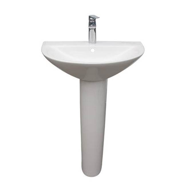 Algor Plumbing and Heating SupplyBarclayMorning 650 Pedestal LavatoryW/1-Faucet Hole,Overflow,WH