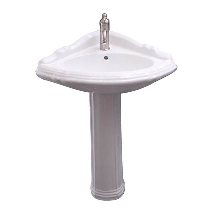 Barclay Complete Pedestal Bathroom Sinks item 3-3021WH