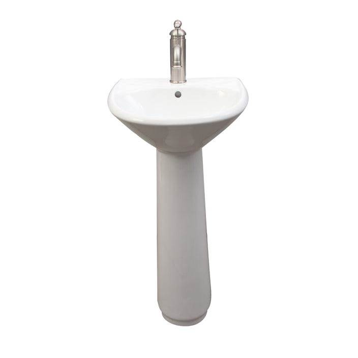 Barclay Complete Pedestal Bathroom Sinks item 3-3034WH