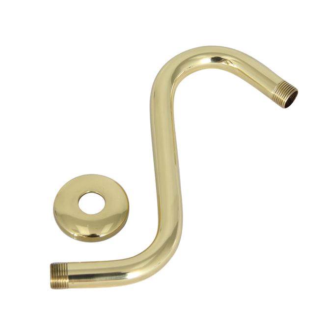 Algor Plumbing and Heating SupplyBarclay8'' Offset Shower Arm W/Flangex-Hvy 20.5 MM,Solid Brass,PB