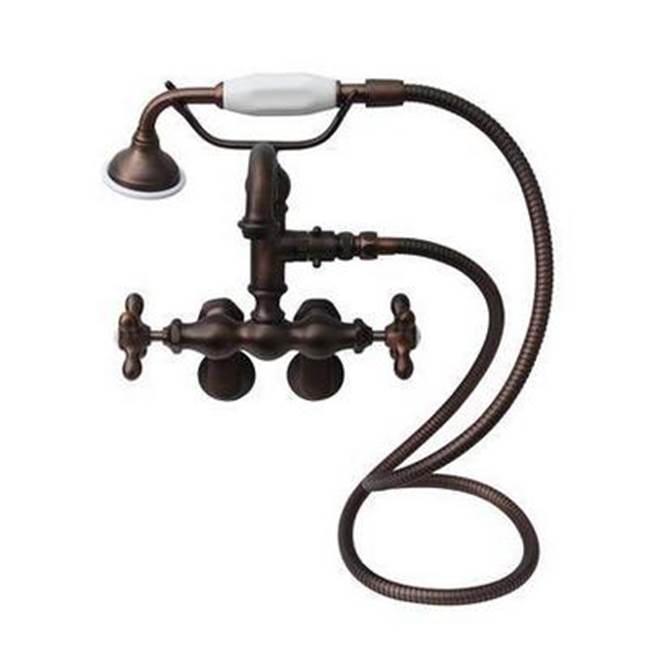 Barclay Deck Mount Roman Tub Faucets With Hand Showers item 4802-MC-ORB