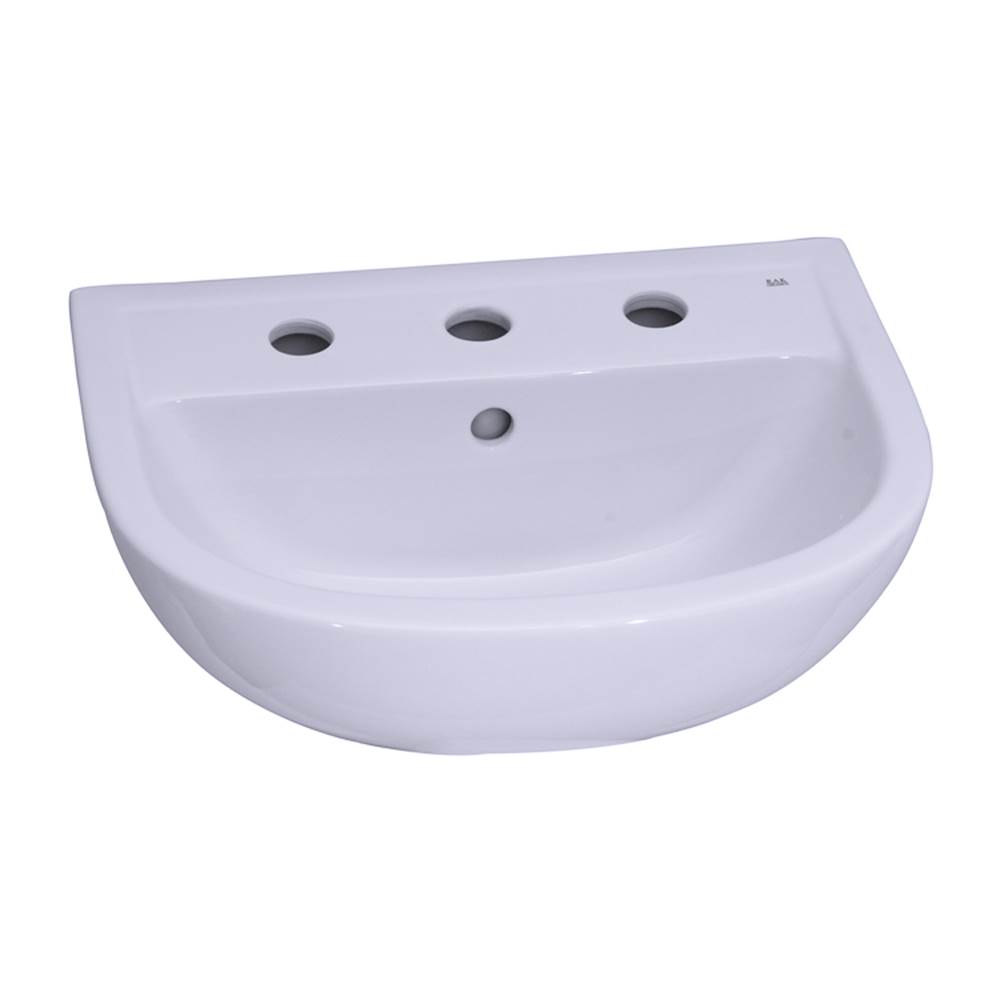 Algor Plumbing and Heating SupplyBarclayCompact 500 Ped Lav Basin8'' cc, White