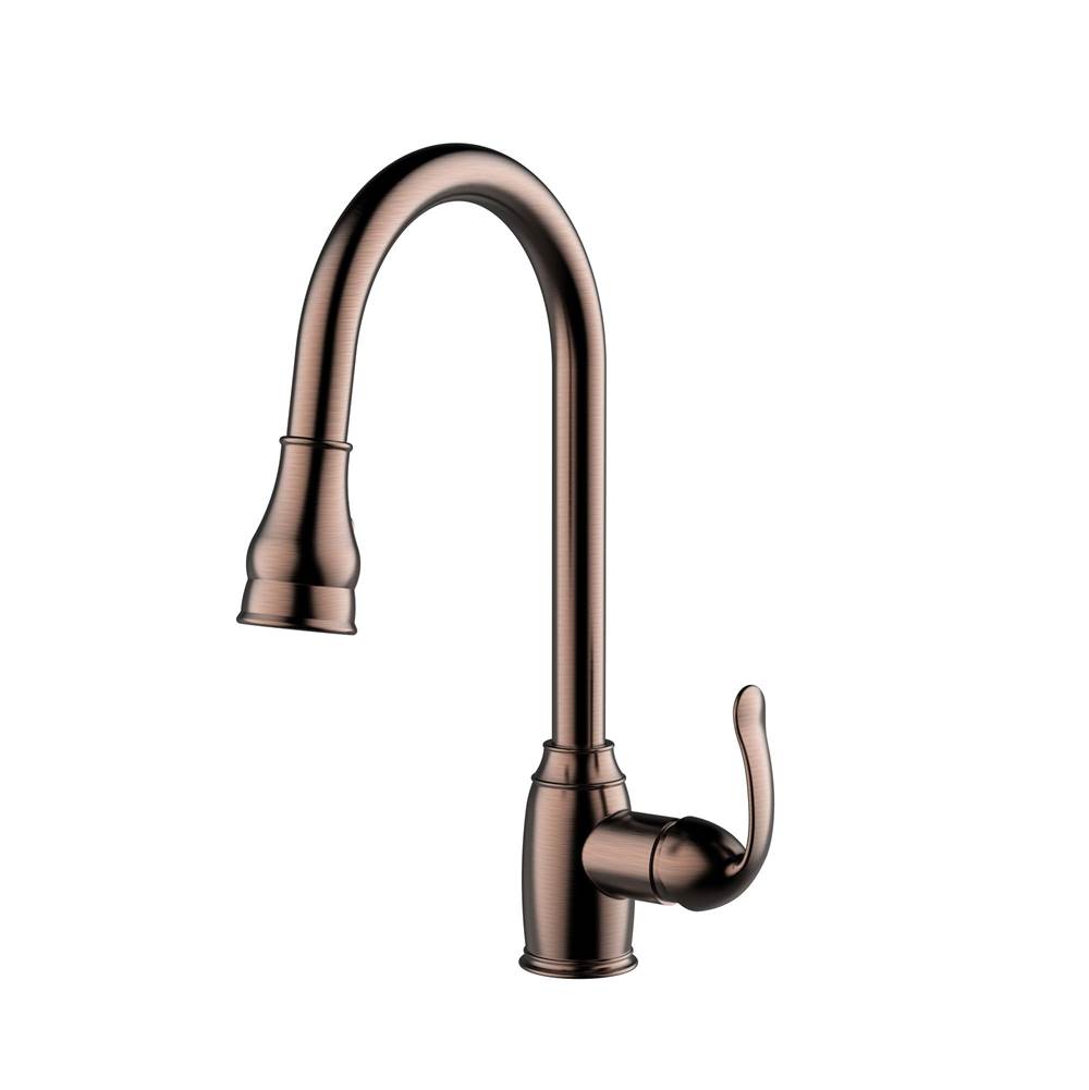 Algor Plumbing and Heating SupplyBarclayBay Kitchen Faucet,Pull-OutSpray, Metal Lever Handles,ORB