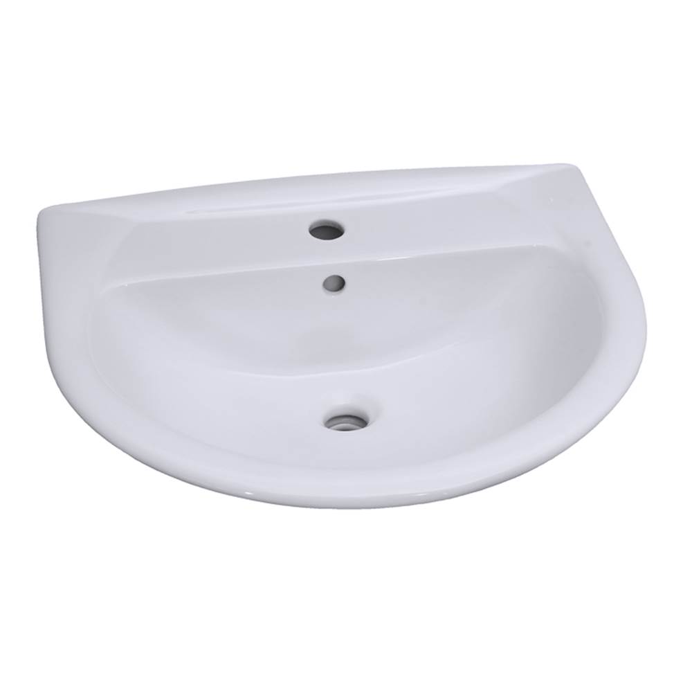 Algor Plumbing and Heating SupplyBarclayKarla 505 Ped Lav Basin1 Hole, White