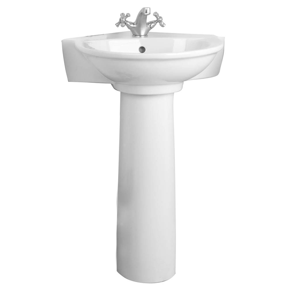 Barclay Complete Pedestal Bathroom Sinks item 3-221WH