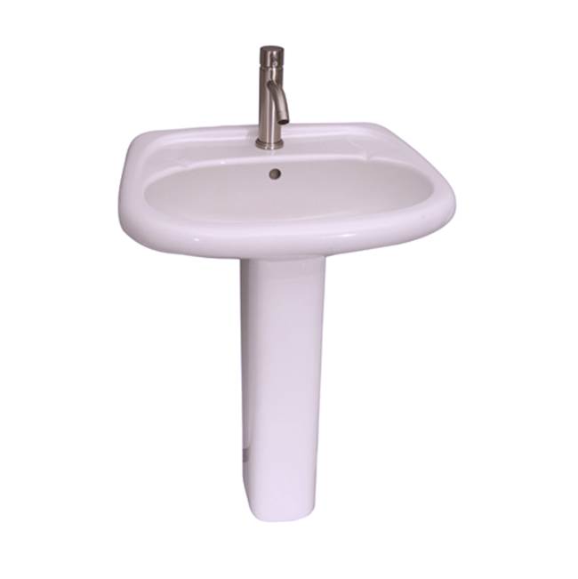 Algor Plumbing and Heating SupplyBarclayFlora Pedestal Lavatory 1 hole, white