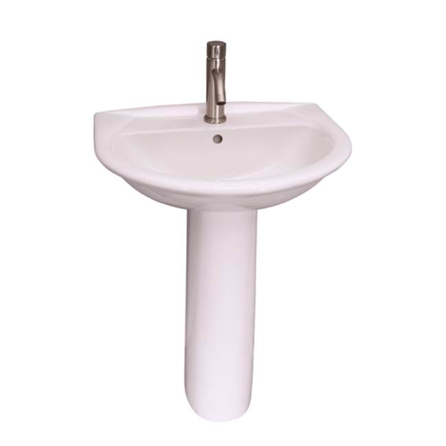 Algor Plumbing and Heating SupplyBarclayKarla 605 Pedestal Lavatory, 8''ws, White