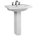 Barclay - B/3-271WH - Complete Pedestal Bathroom Sinks