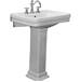 Barclay - B/3-668WH - Complete Pedestal Bathroom Sinks
