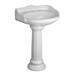 Barclay - B/3-654WH - Complete Pedestal Bathroom Sinks