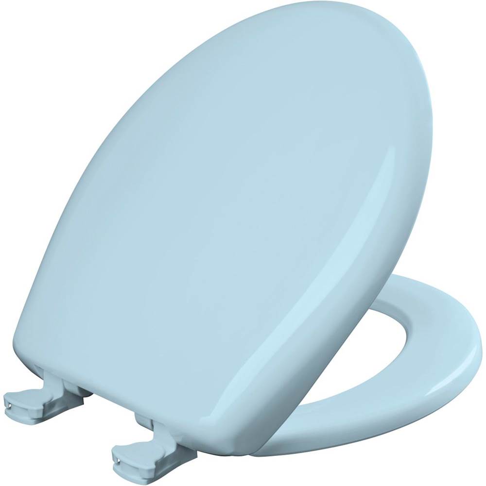Algor Plumbing and Heating SupplyBemisRound Plastic Toilet Seat with WhisperClose with EasyClean & Change Hinge and STA-TITE in Dresden Blue