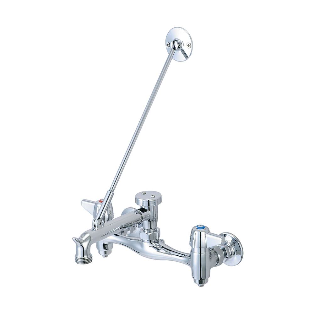 Algor Plumbing and Heating SupplyCentral BrassService Sink-7-7/8'' To 8-1/8'' Two Canopy Hdls Rigid Spt Integ Stops-Pc