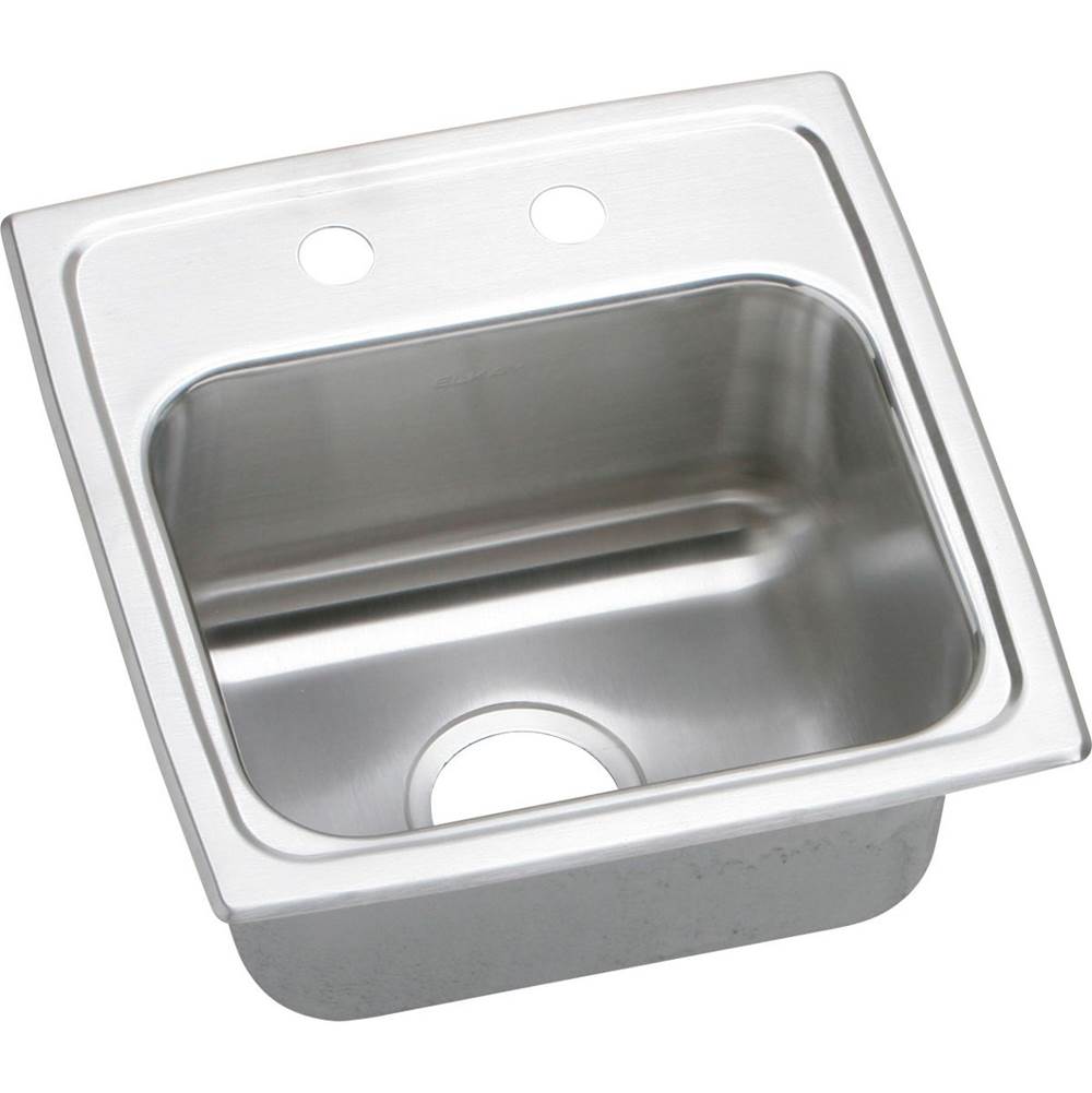 Algor Plumbing and Heating SupplyElkayLustertone Classic Stainless Steel 15'' x 15'' x 7-1/8'', Single Bowl Drop-in Bar Sink with Quick-clip