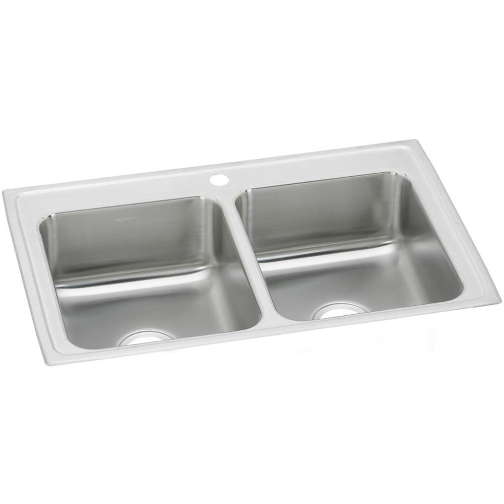 Algor Plumbing and Heating SupplyElkayCelebrity Stainless Steel 23'' x 17'' x 6-1/8'', 3-Hole Equal Double Bowl Drop-in Sink