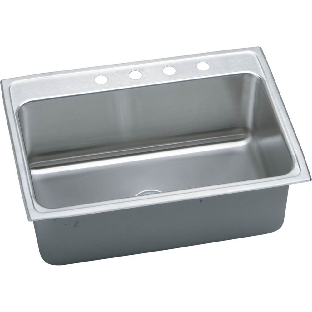 Algor Plumbing and Heating SupplyElkayLustertone Classic Stainless Steel 31'' x 22'' x 10-1/8'', 3-Hole Single Bowl Drop-in Sink with Quick-clip