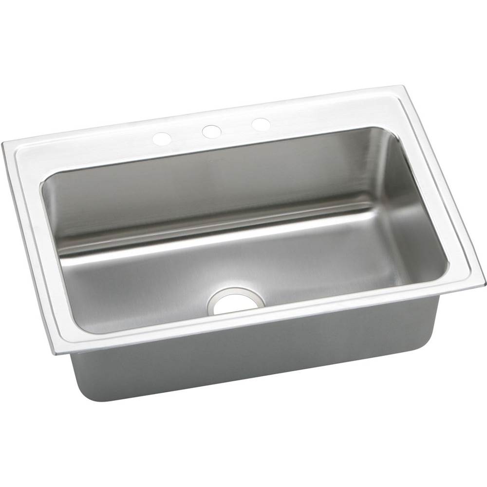 Algor Plumbing and Heating SupplyElkayLustertone Classic Stainless Steel 33'' x 22'' x 10-1/8'', Single Bowl Drop-in Sink with Quick-clip