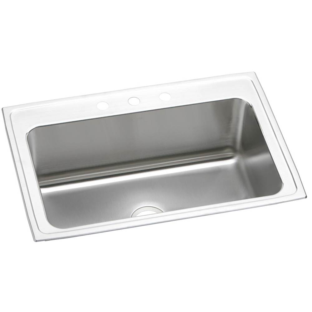Algor Plumbing and Heating SupplyElkayLustertone Classic Stainless Steel 33'' x 22'' x 11-5/8'', 1-Hole Single Bowl Drop-in Sink