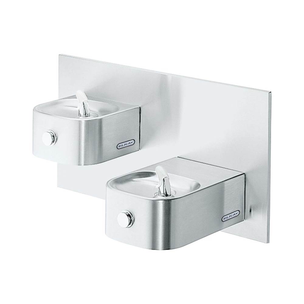 Algor Plumbing and Heating SupplyElkaySoft Sides Bi-Level Fountain Non-Filtered Non-Refrigerated, Stainless