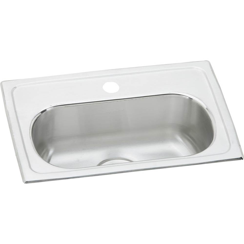 Algor Plumbing and Heating SupplyElkayLustertone Classic Stainless Steel 19-1/2'' x 13'' x 6-1/8'', 1-Hole Single Bowl Drop-in Bar Sink