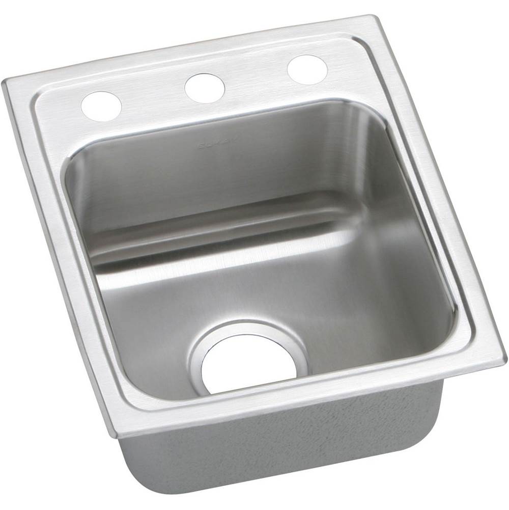Algor Plumbing and Heating SupplyElkayLustertone Classic Stainless Steel 13'' x 16'' x 7-5/8'', Single Bowl Drop-in Sink with Quick-clip