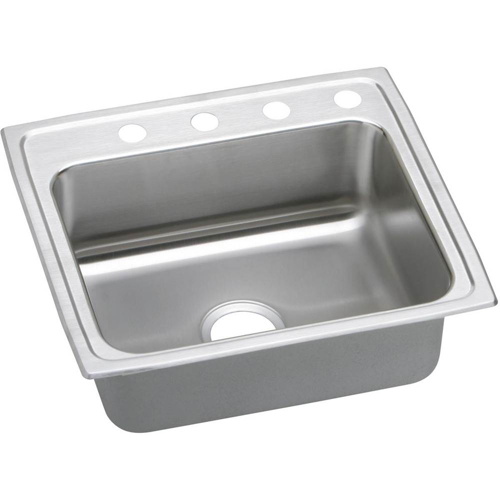 Algor Plumbing and Heating SupplyElkayLustertone Classic Stainless Steel 25'' x 21-1/4'' x 4'', Single Bowl Drop-in ADA Sink with Quick-clip