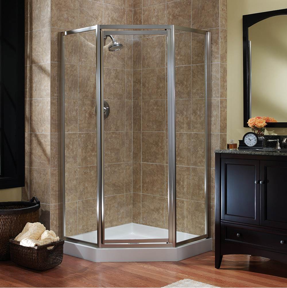 CRAFT + MAIN Hinged Shower Doors item TDNA0470-CL-BN