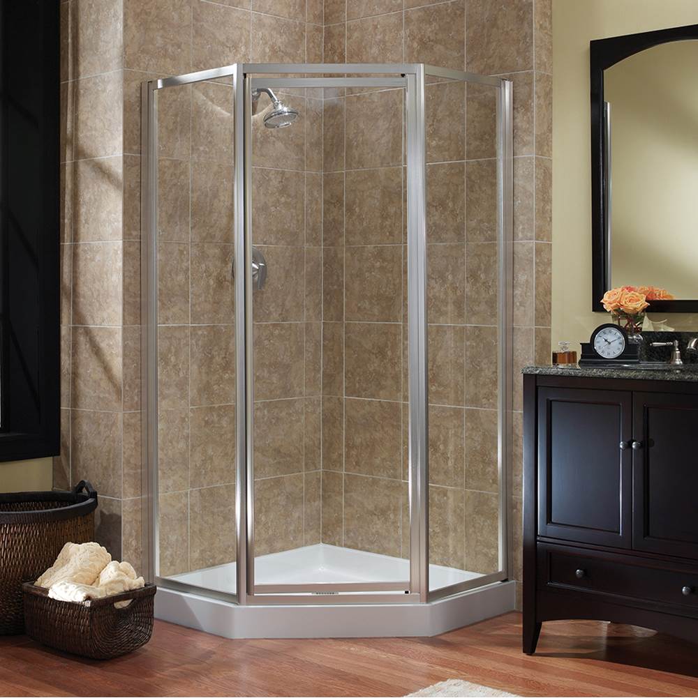 CRAFT + MAIN Hinged Shower Doors item TDNA0470-CL-SV