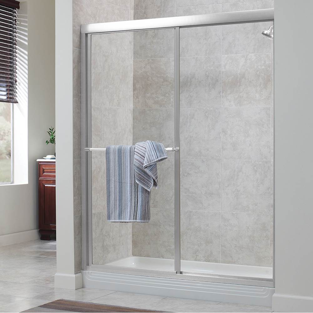 CRAFT + MAIN Sliding Shower Doors item TDSS4870-CL-SV