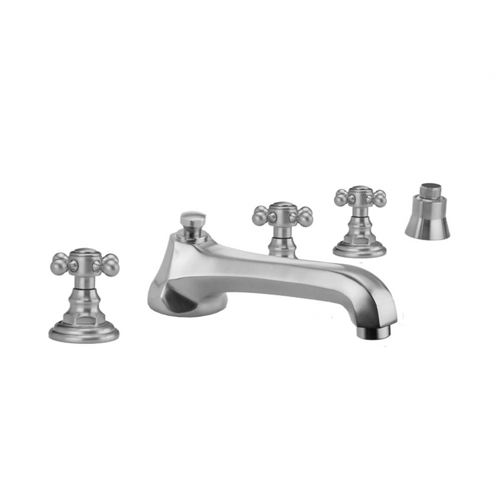Algor Plumbing and Heating SupplyJacloWestfield Roman Tub Set with Low Spout and Ball Cross Handles and Straight Handshower Mount