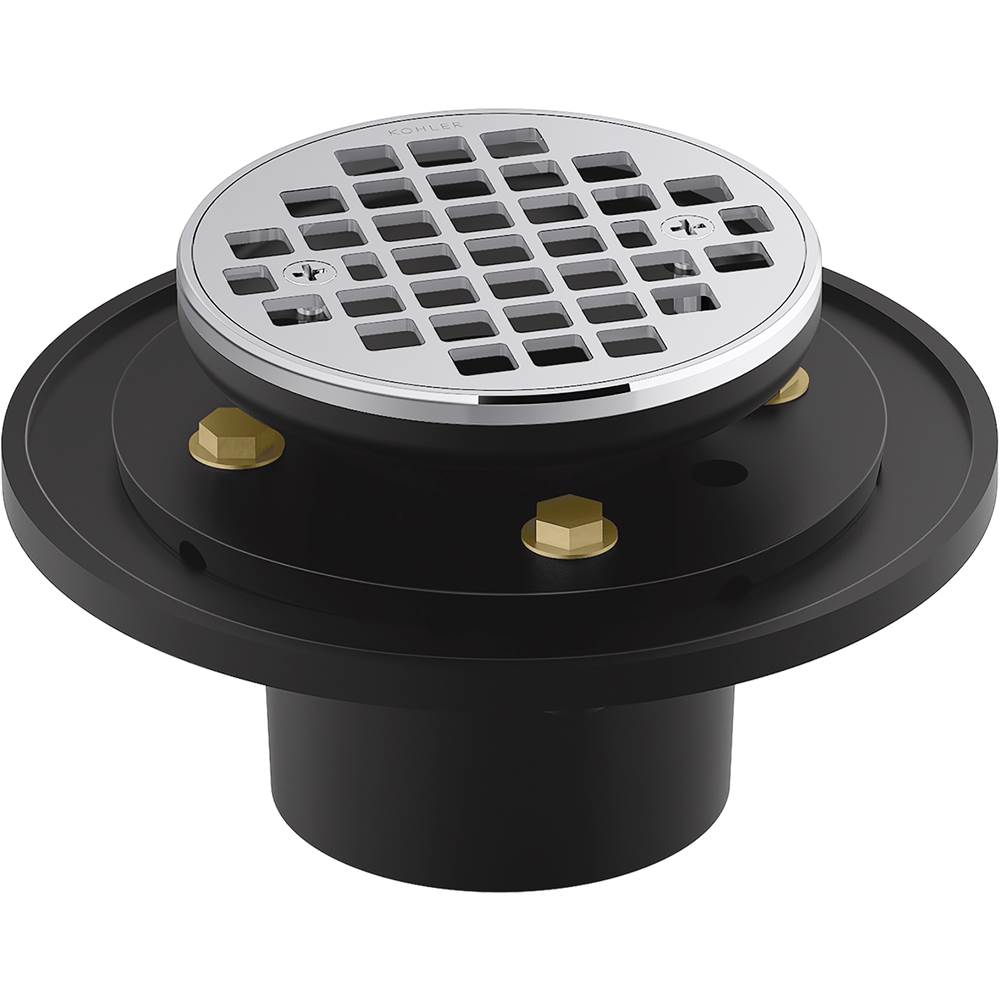 Algor Plumbing and Heating SupplyKohlerClearflo round brass tile-in shower drain