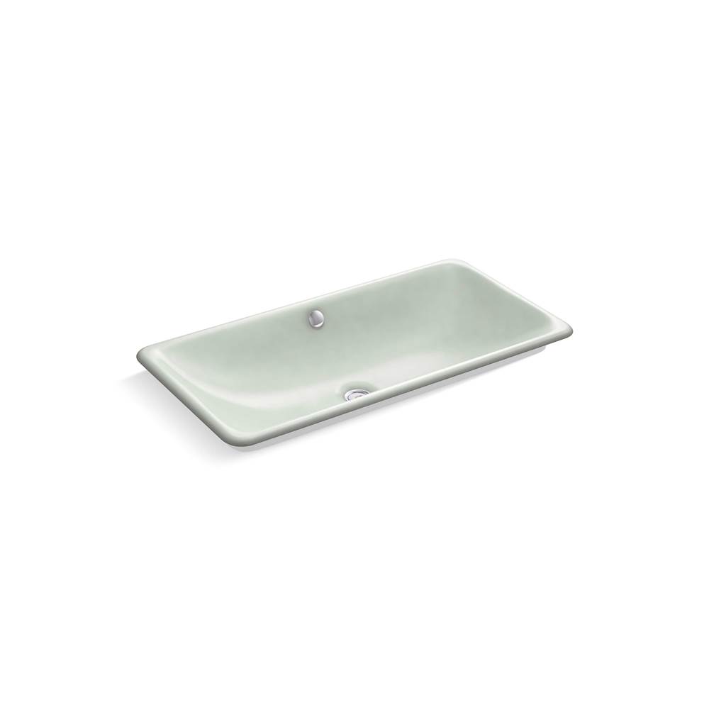 Algor Plumbing and Heating SupplyKohlerIron Plains® Trough Rectangle Drop-in/undermount vessel bathroom sink with White painted underside