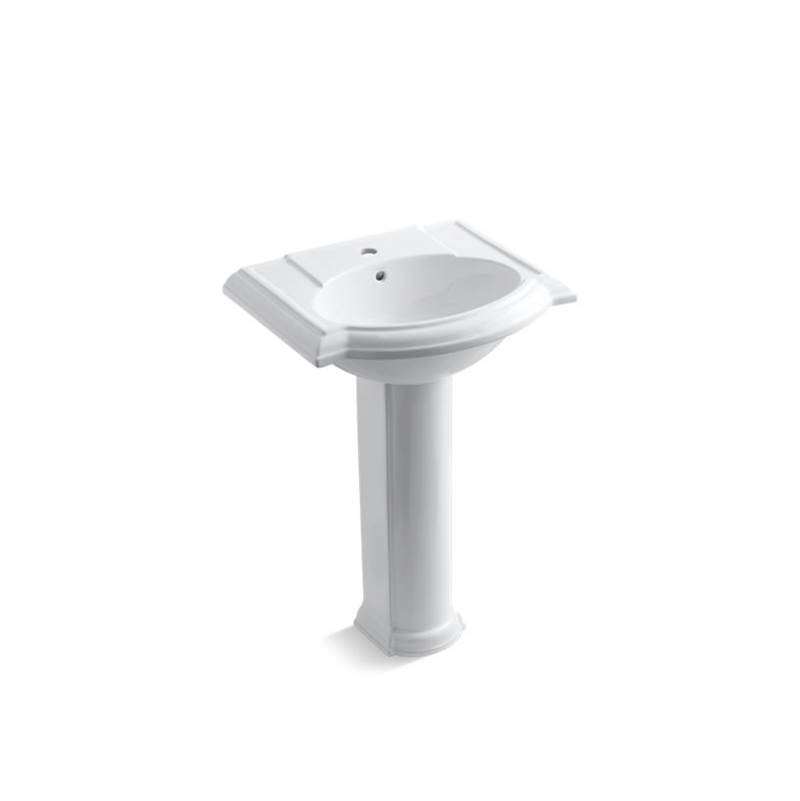 Algor Plumbing and Heating SupplyKohlerDevonshire® 24'' pedestal bathroom sink with single faucet hole
