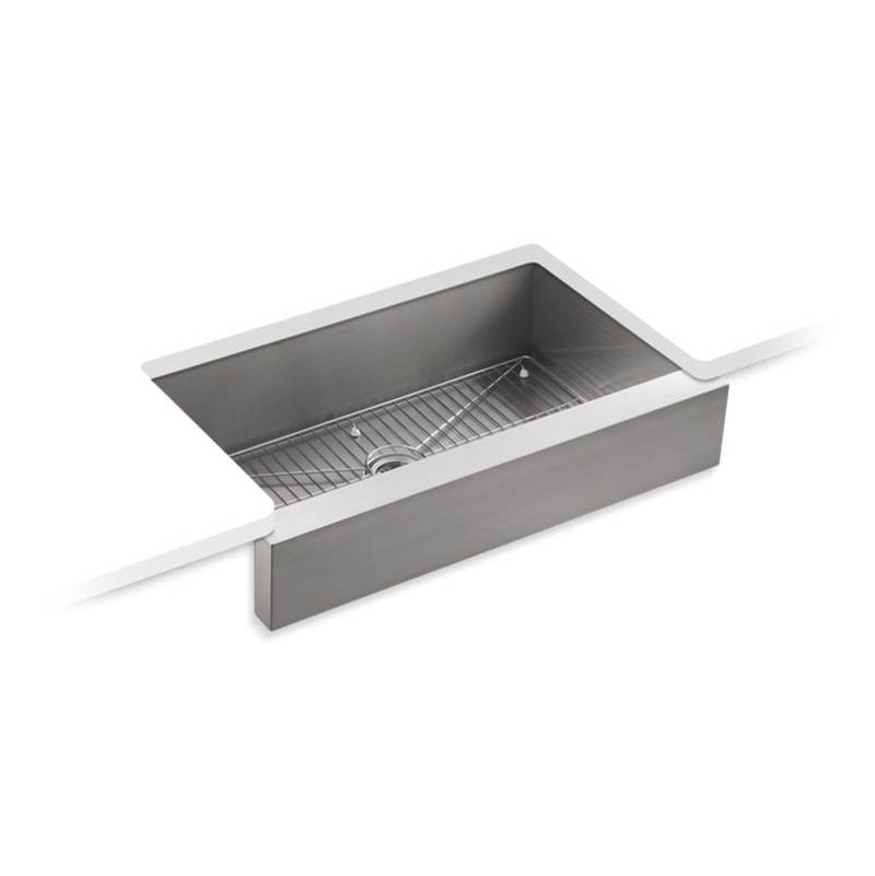 Algor Plumbing and Heating SupplyKohlerVault™ 35-1/2'' x 21-1/4'' x 9-5/16'' Undermount single-bowl farmhouse kitchen sink for 36'' cabinet