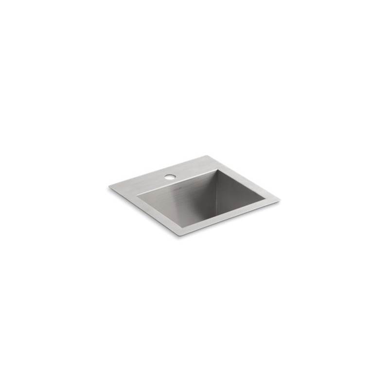 Algor Plumbing and Heating SupplyKohlerVault™ 15'' x 15'' x 9-5/16'' Top-mount/undermount bar sink with single faucet hole