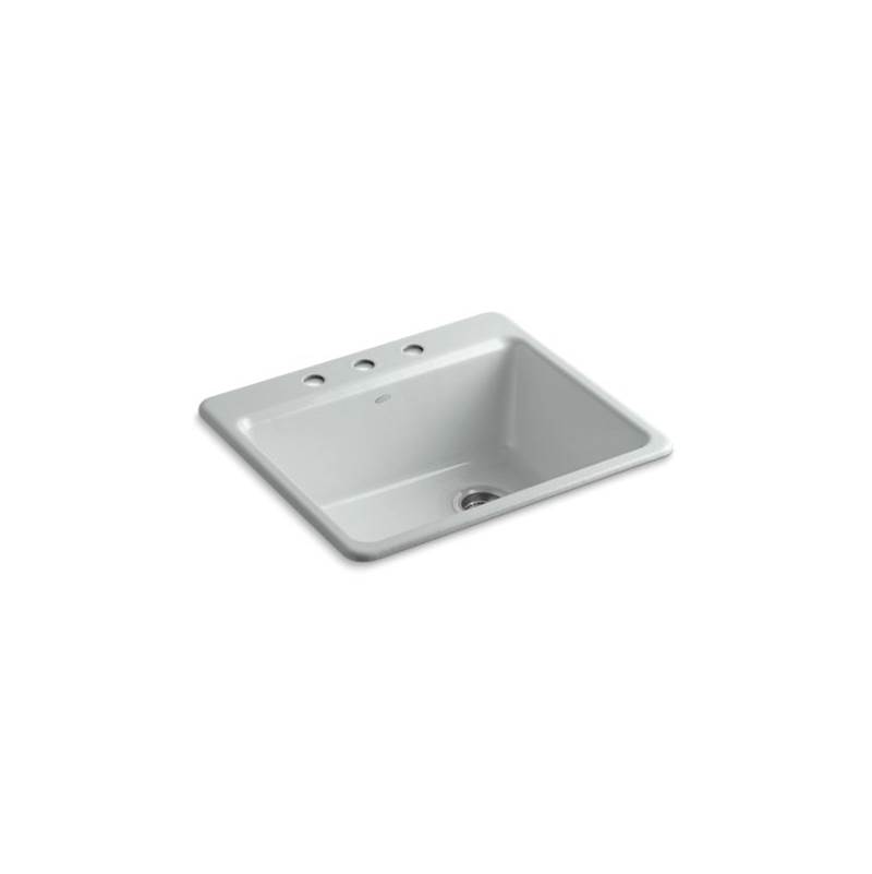Algor Plumbing and Heating SupplyKohlerRiverby® 25'' x22'' x 9-5/8'' top-mount single-bowl kitchen sink with sink rack