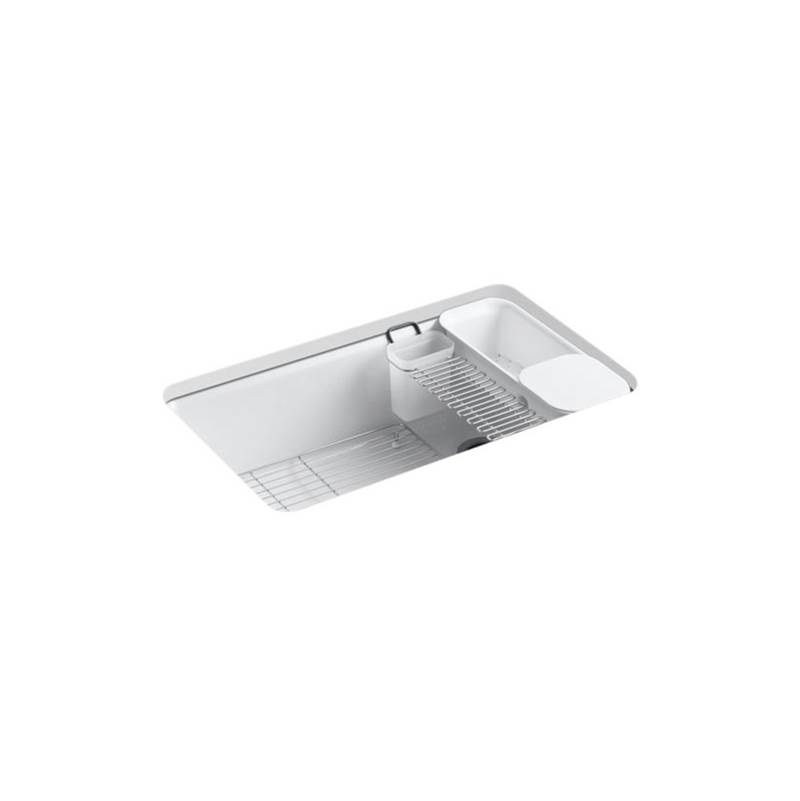 Algor Plumbing and Heating SupplyKohlerRiverby® 33'' x 22'' x 9-5/8'' Undermount single-bowl workstation kitchen sink with accessories