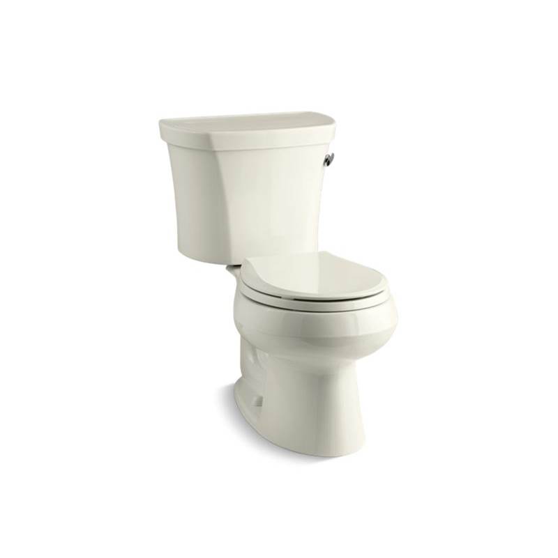 Algor Plumbing and Heating SupplyKohlerWellworth® Two-piece round-front 1.28 gpf toilet with right-hand trip lever, insulated tank and 14'' rough-in