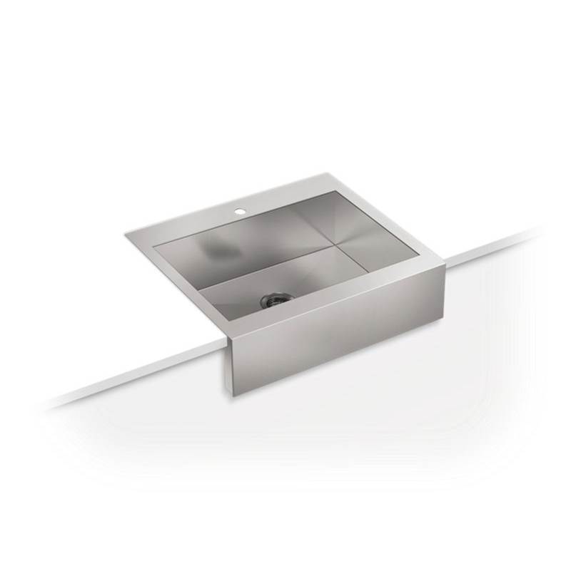 Algor Plumbing and Heating SupplyKohlerVault™ 29-3/4'' x 24-5/16'' x 9-5/16'' top-mount single-bowl stainless steel farmhouse kitchen sink for 30'' cabinet