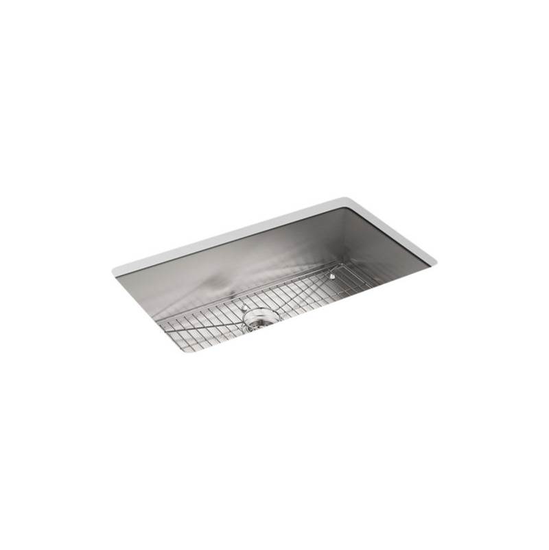 Algor Plumbing and Heating SupplyKohlerVault™ 33'' x 22'' x 9-5/16'' Top-mount/undermount large single-bowl kitchen sink with 3 faucet holes