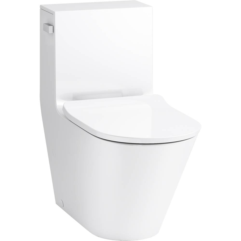 Algor Plumbing and Heating SupplyKohlerBrazn One-piece Compact Elongated Dual-flush Toilet With Skirted Trapway