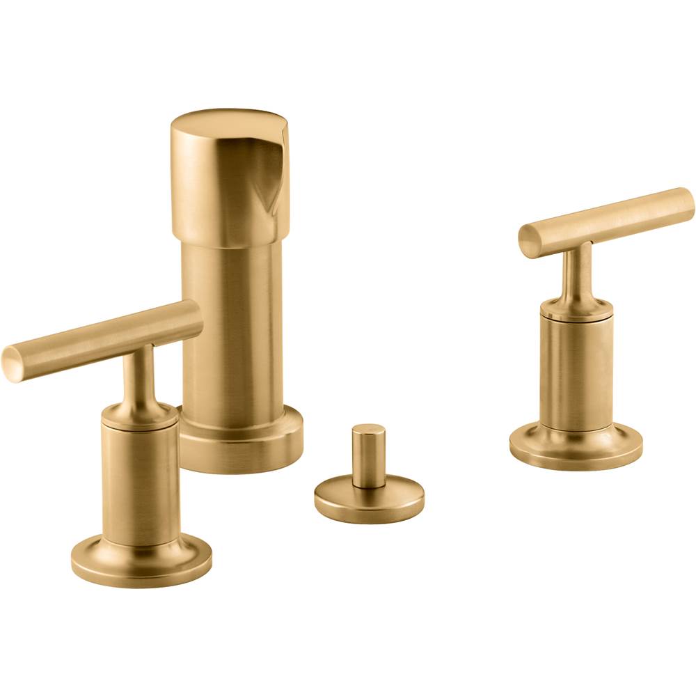 Kohler 7547-4-2MB Purist Kitchen Sink Faucets, Vibrant Brushed Moderne  Brass キッチン