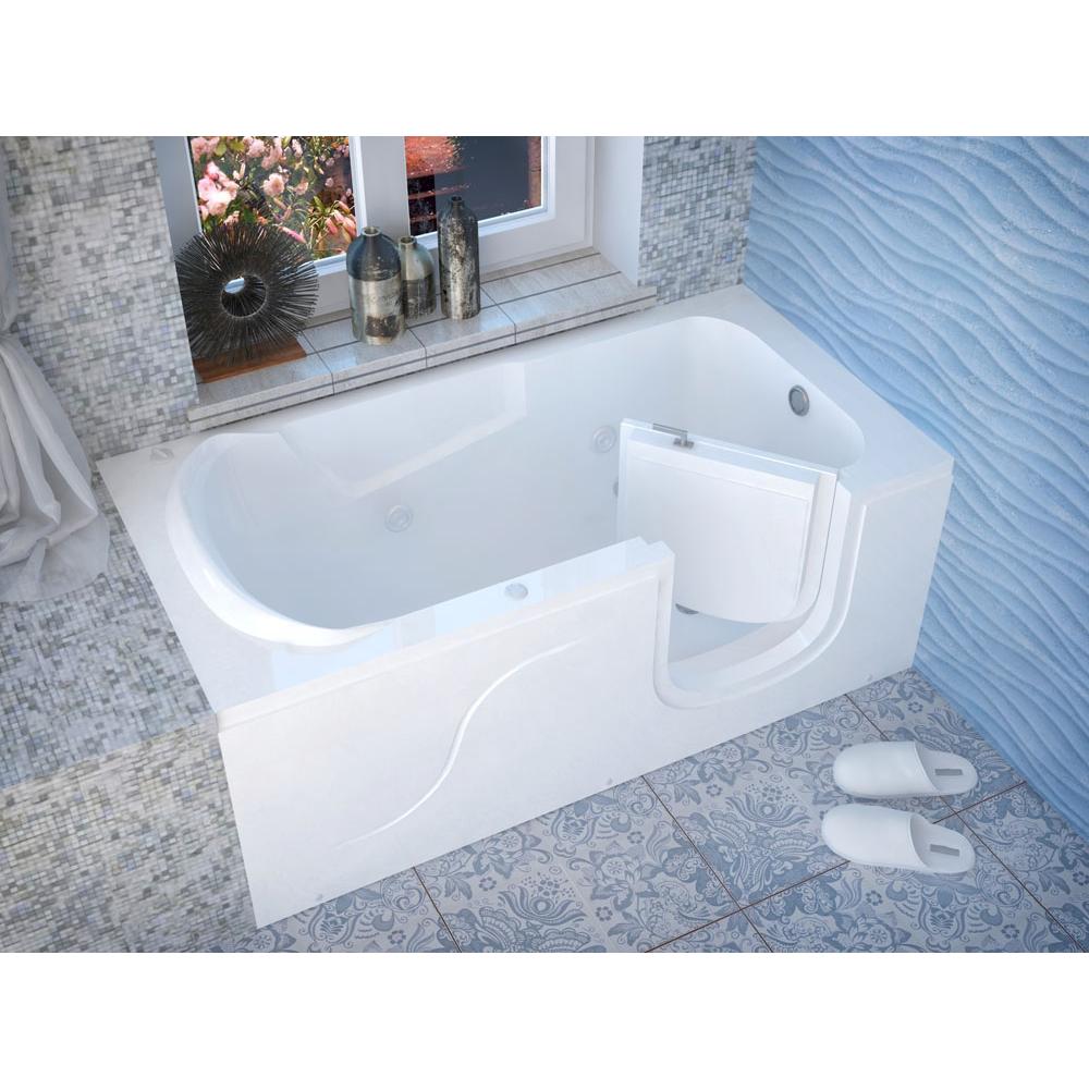 Algor Plumbing and Heating SupplyMeditubMediTub Step-In 30 x 60 Right Drain White Whirlpool Jetted Step-In Bathtub
