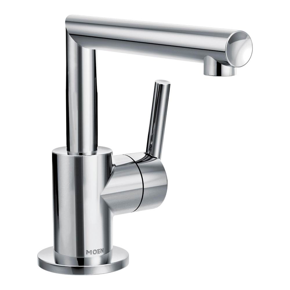 Algor Plumbing and Heating SupplyMoenArris One-Handle Single Hole Modern Bathroom Faucet, Chrome
