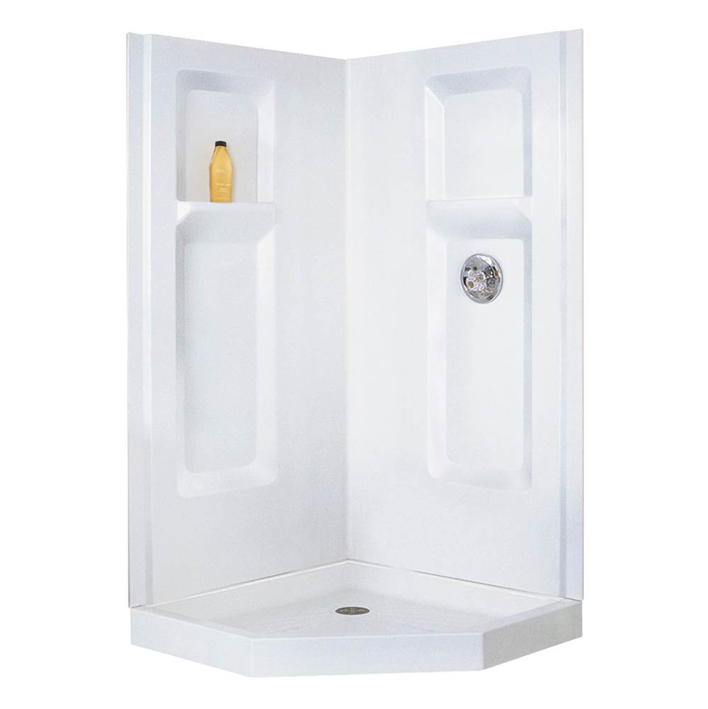 Mustee And Sons Corner Shower Enclosures item 742Cwht