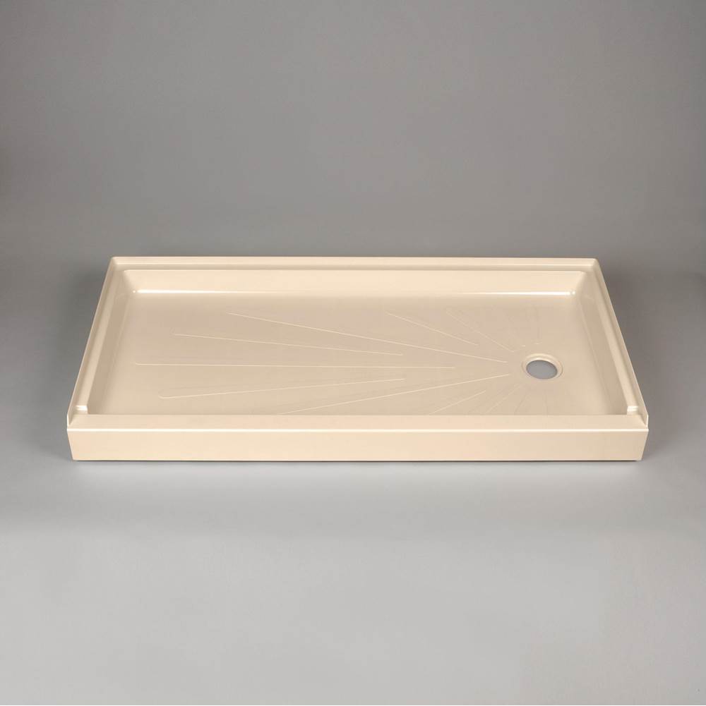 Algor Plumbing and Heating SupplyMustee And SonsShowertub Shower Floor, Right Hand, Bone