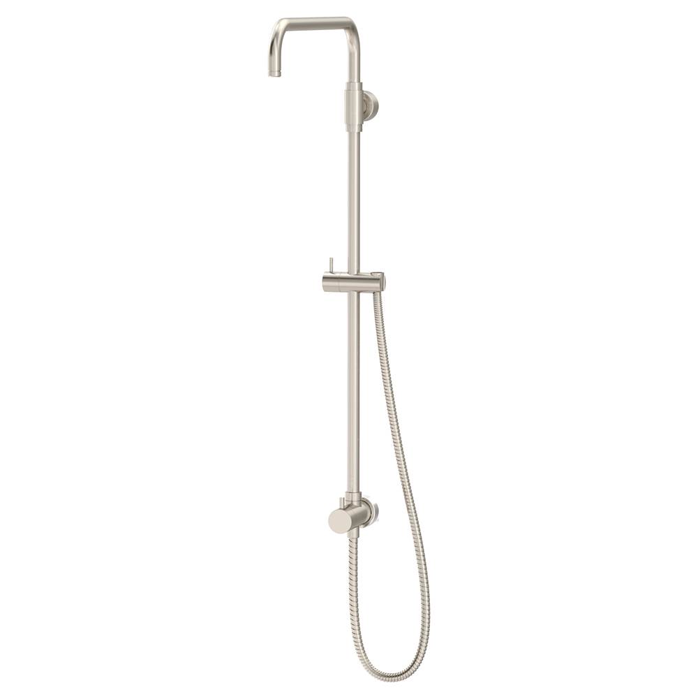 Satin Nickel Symmons 35EX-RD1-STN-1.5 Dia Single-handle shower faucet with exposed riser 
