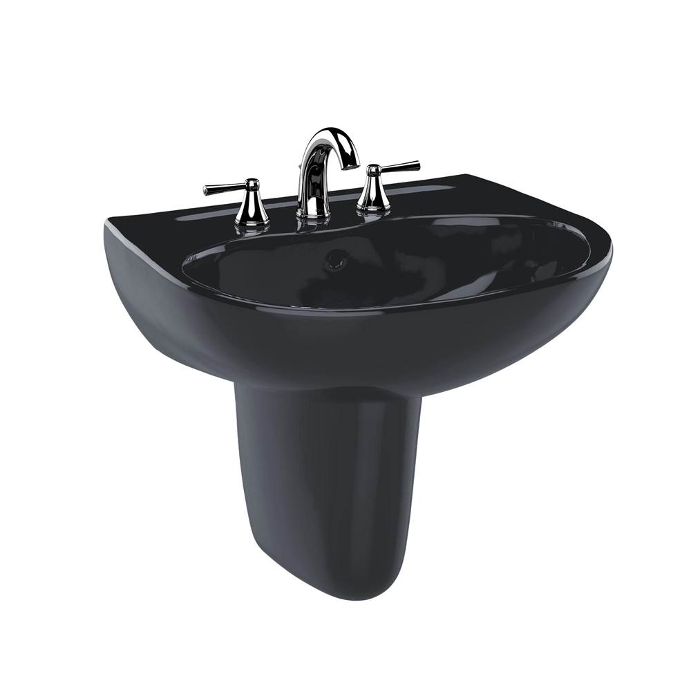 Algor Plumbing and Heating SupplyTOTOToto® Supreme® Oval Wall-Mount Bathroom Sink And Shroud For 4 Inch Center Faucets, Ebony